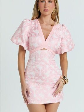 knee length dresses for ladies Generation Kiss Stretch Tulle Ruched Ruffle Mini Dress main image 1